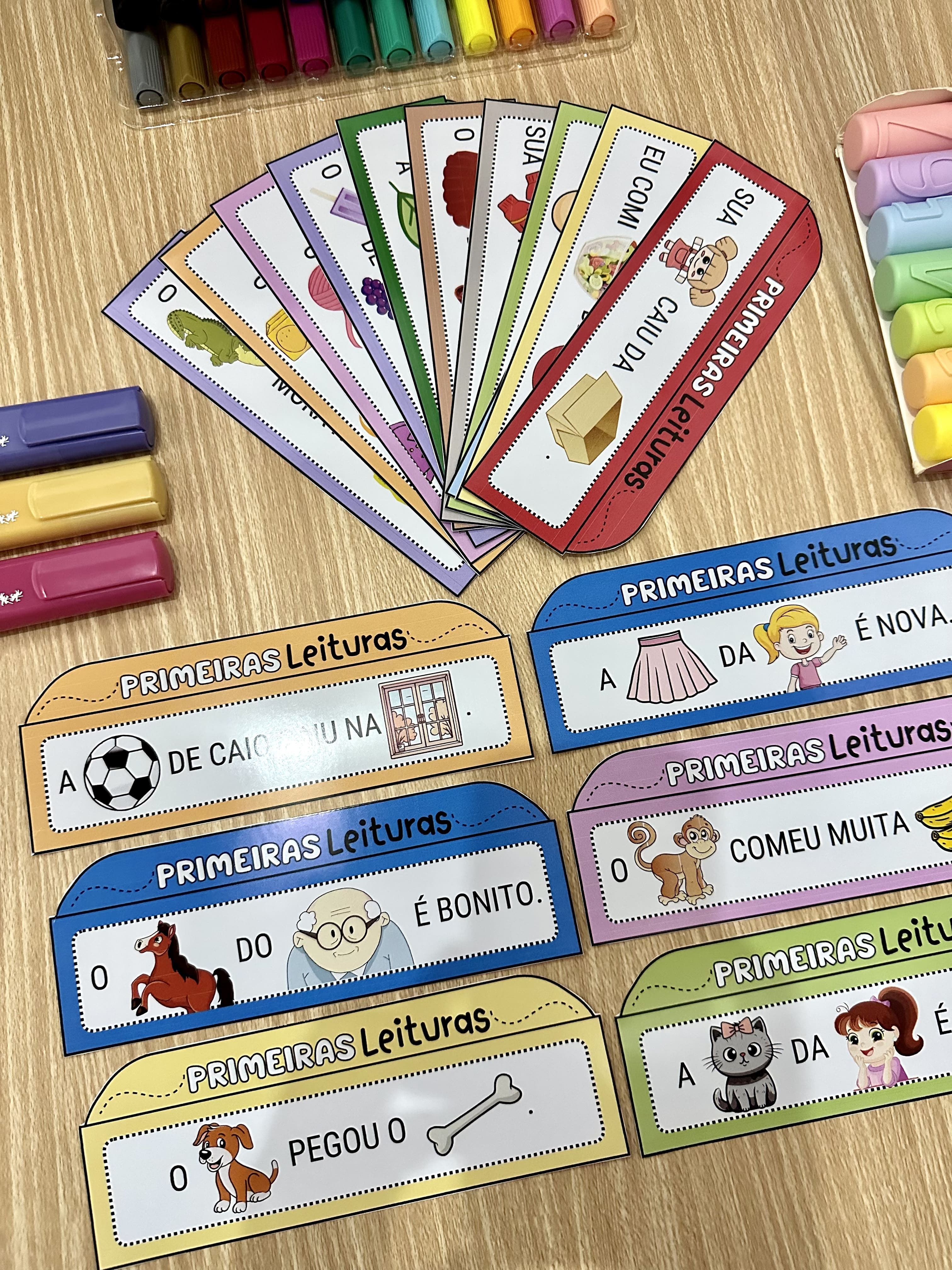 Fichas de leitura alfabeto