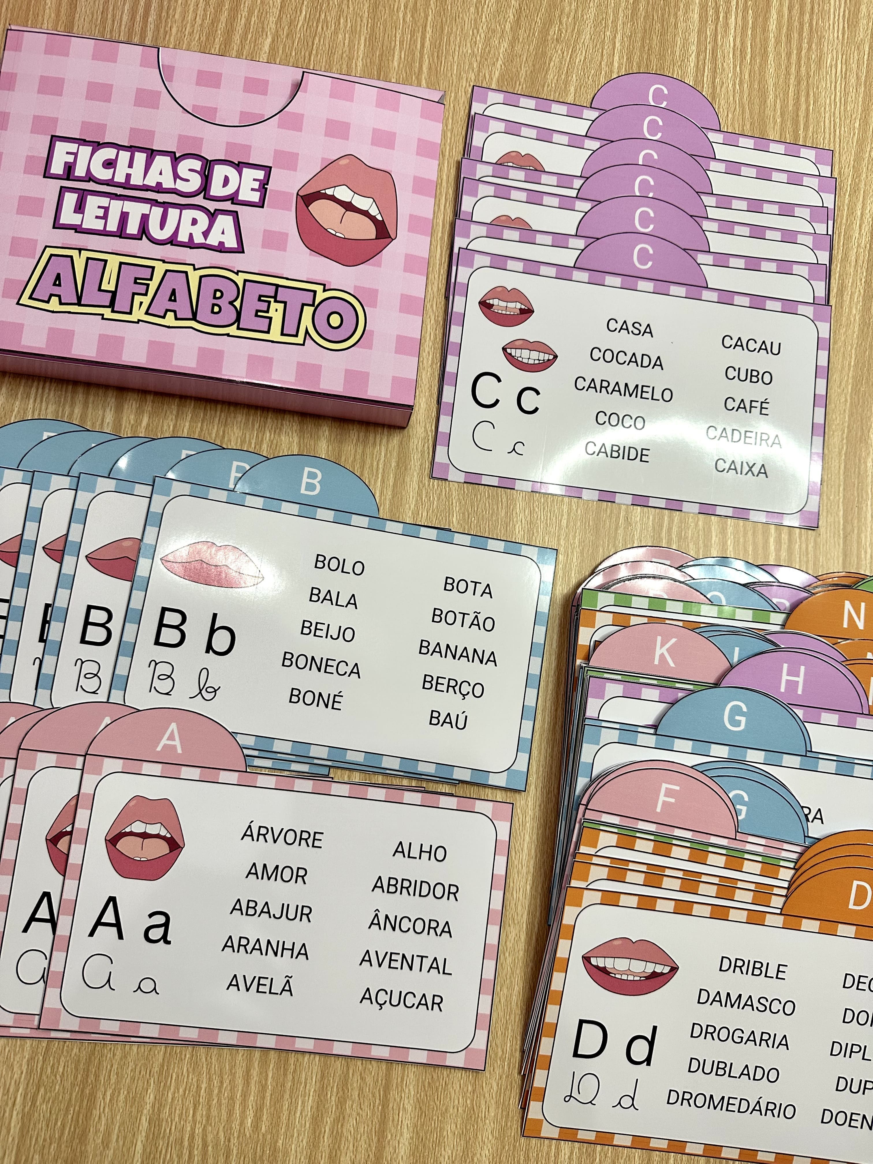 Fichas de leitura - Alfabeto
